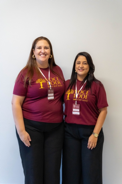 Idealizadoras do projeto "Você Pode" Maiara Guimarães e Jumelice Santos